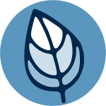 Icon of a fading leaf, which represents aging.