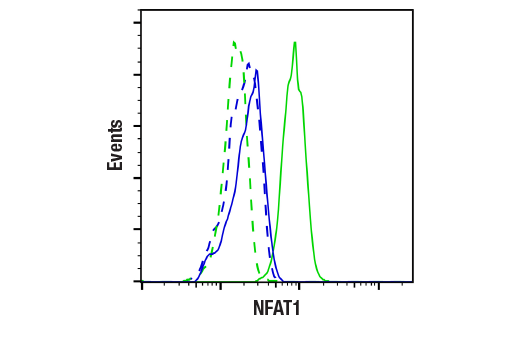 Flow Cytometry Image 1: NFAT1 (D43B1) Rabbit Monoclonal Antibody (BSA and Azide Free)