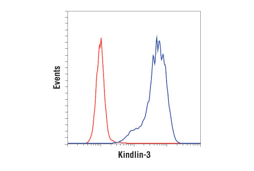 Flow Cytometry Image 1: Kindlin-3 (D8I7V) Rabbit Monoclonal Antibody