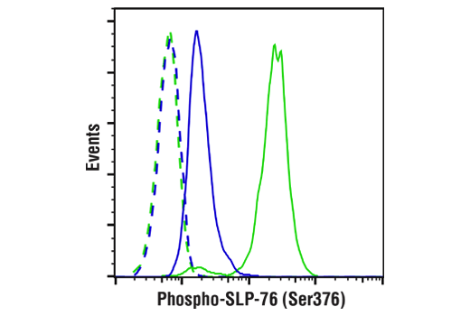 Flow Cytometry Image 4: Phospho-SLP-76 (Ser376) (E3G9U) Rabbit Monoclonal Antibody (BSA and Azide Free)
