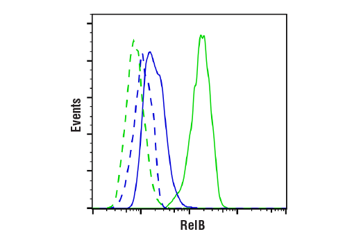 Flow Cytometry Image 1: RelB (D7D7W) Rabbit mAb