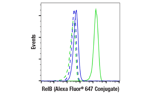 Flow Cytometry Image 1: RelB (D7D7W) Rabbit mAb (Alexa Fluor® 647 Conjugate)