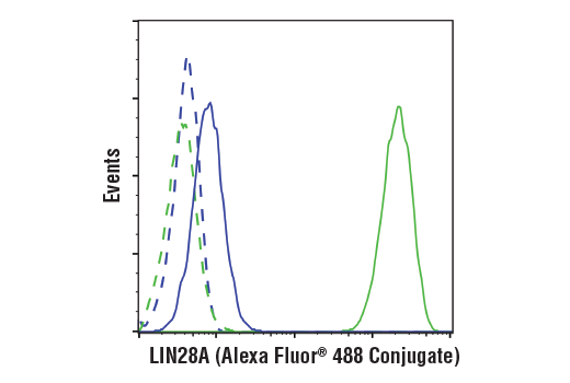 Flow Cytometry Image 1: LIN28A (D1A1A) XP® Rabbit mAb (Alexa Fluor® 488 Conjugate)