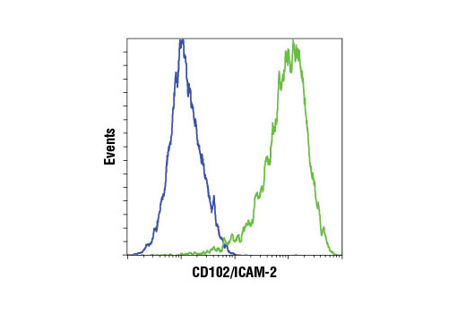 Flow Cytometry Image 1: CD102/ICAM-2 (D7P2Q) Rabbit mAb