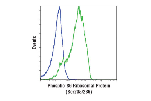 Flow Cytometry Image 1: Phospho-S6 Ribosomal Protein (Ser235/236) (D57.2.2E) XP® Rabbit mAb (APC Conjugate)