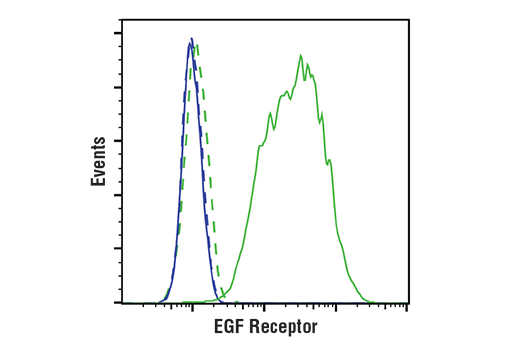 Flow Cytometry Image 1: EGF Receptor (D38B1) XP® Rabbit mAb (BSA and Azide Free)