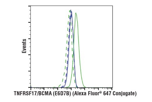 Flow Cytometry Image 1: TNFRSF17/BCMA (E6D7B) Rabbit mAb (Alexa Fluor® 647 Conjugate)