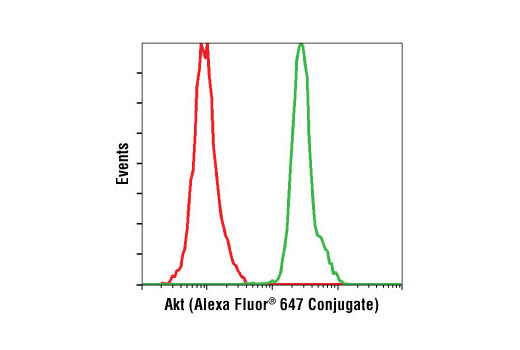 Flow Cytometry Image 2: Akt (5G3) Mouse mAb (Alexa Fluor® 647 Conjugate)