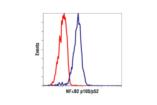 Flow Cytometry Image 1: NF-κB2 p100/p52 (18D10) Rabbit mAb