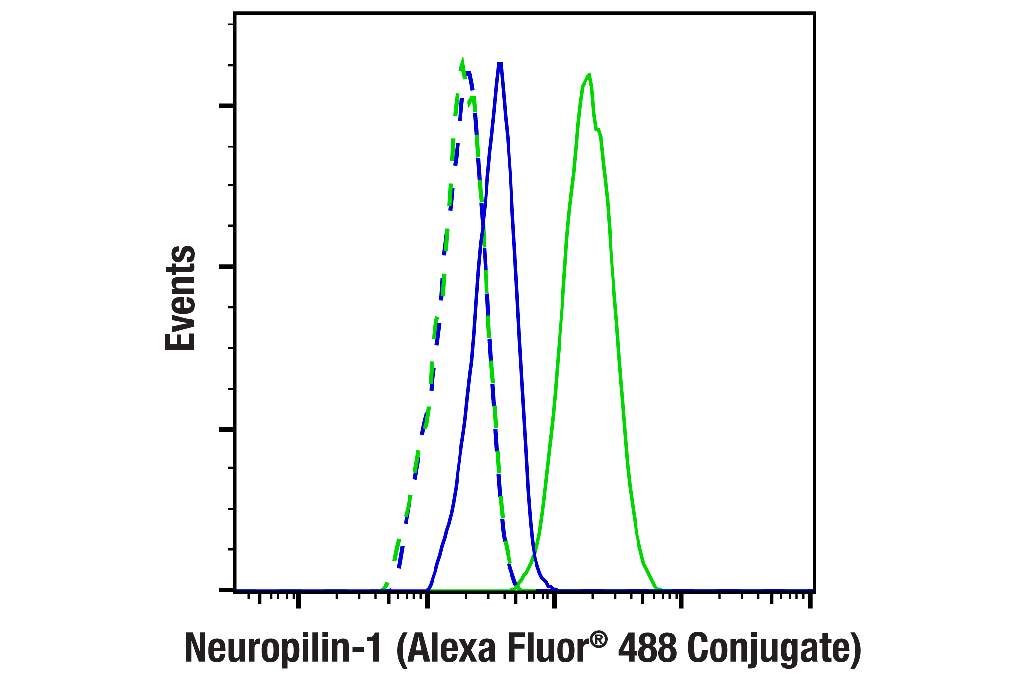 Flow Cytometry Image 1: Neuropilin-1 (E8L6E) Rabbit mAb (Alexa Fluor® 488 Conjugate)
