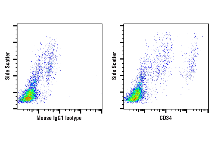 Flow Cytometry Image 1: CD34 (ICO115) Mouse mAb