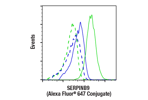 Flow Cytometry Image 1: SERPINB9 (E9X9Z) Rabbit mAb (Alexa Fluor® 647 Conjugate)