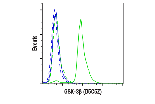 Flow Cytometry Image 1: GSK-3β (D5C5Z) XP® Rabbit mAb (BSA and Azide Free)