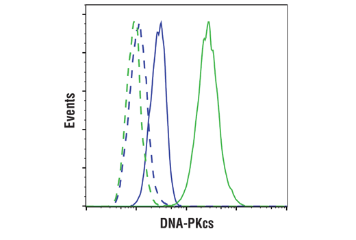 Flow Cytometry Image 1: DNA-PKcs (E6U3A) Rabbit mAb