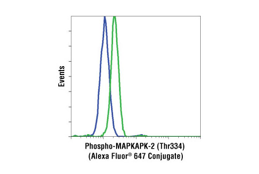 Flow Cytometry Image 1: Phospho-MAPKAPK-2 (Thr334) (27B7) Rabbit mAb (Alexa Fluor® 647 Conjugate)