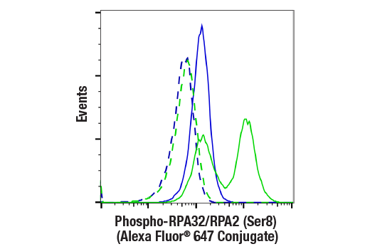 Flow Cytometry Image 1: Phospho-RPA32/RPA2 (Ser8) (E5A2F) Rabbit mAb (Alexa Fluor® 647 Conjugate)