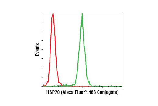 Flow Cytometry Image 1: HSP70 (D69) Antibody (Alexa Fluor® 488 Conjugate)