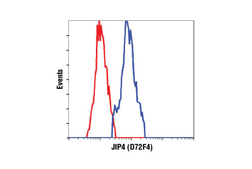 Flow Cytometry Image 1: JIP4/SPAG9 (D72F4) XP® Rabbit mAb (BSA and Azide Free)