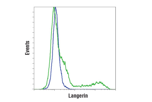 Flow Cytometry Image 1: Langerin (D9H7R) XP® Rabbit mAb (BSA and Azide Free)
