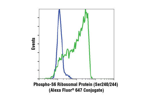 Flow Cytometry Image 1: Phospho-S6 Ribosomal Protein (Ser240/244) (D68F8) XP® Rabbit mAb (Alexa Fluor® 647 Conjugate)