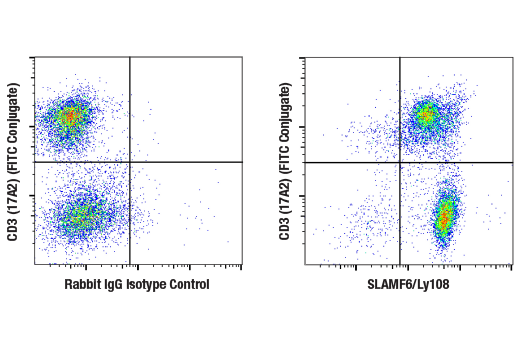 Flow Cytometry Image 2: SLAMF6/Ly108 (E2P7A) Rabbit mAb