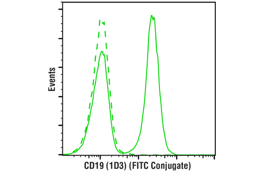 Flow Cytometry Image 2: CD19 (1D3) Rat mAb (FITC Conjugate)