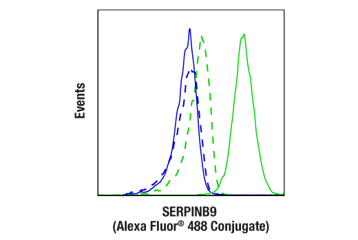 Flow Cytometry Image 1: SERPINB9 (E9X9Z) Rabbit mAb (Alexa Fluor® 488 Conjugate)
