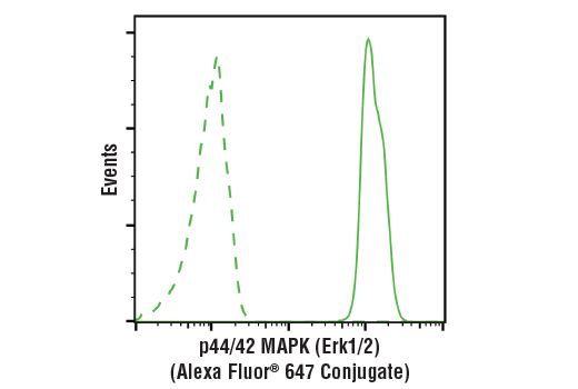 Flow Cytometry Image 1: p44/42 MAPK (Erk1/2) (137F5) Rabbit mAb (Alexa Fluor® 647 Conjugate)