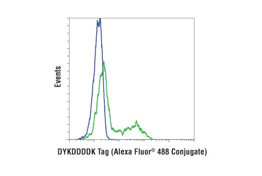 Flow Cytometry Image 1: DYKDDDDK Tag Antibody (Binds to same epitope as Sigma's Anti-FLAG® M2 Antibody) (Alexa Fluor® 488 Conjugate)