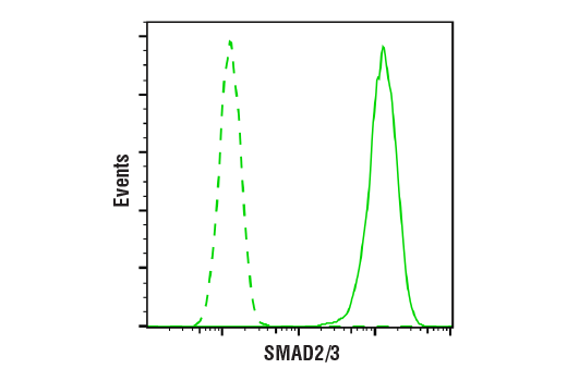 Flow Cytometry Image 1: SMAD2/3 (D7G7) XP® Rabbit mAb (BSA and Azide Free)