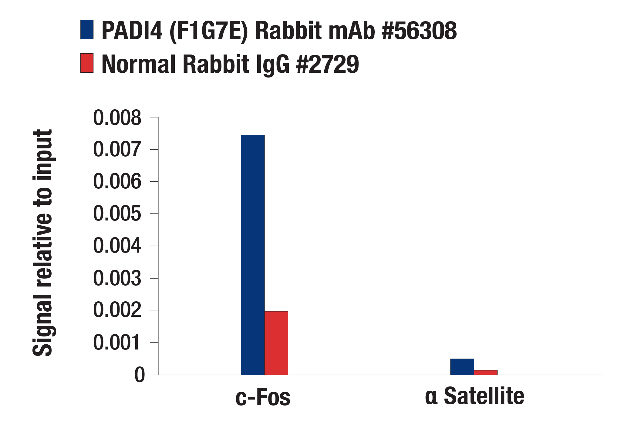 Chromatin Immunoprecipitation Image 1: PADI4 (F1G7E) Rabbit mAb