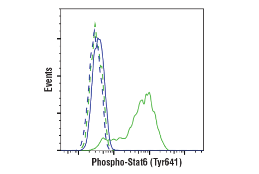 Flow Cytometry Image 1: Phospho-Stat6 (Tyr641) (D8S9Y) Rabbit mAb