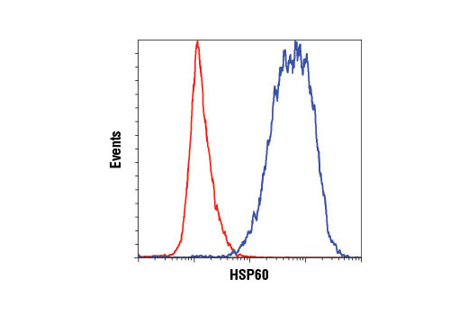 Flow Cytometry Image 1: HSP60 (D6F1) XP® Rabbit mAb (BSA and Azide Free)
