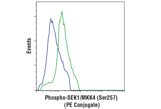 Flow Cytometry Image 1: Phospho-SEK1/MKK4 (Ser257) (C36C11) Rabbit mAb (PE Conjugate)