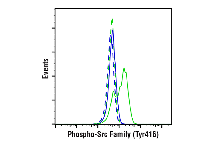Flow Cytometry Image 1: Phospho-Src Family (Tyr416) (E6G4R) Rabbit mAb