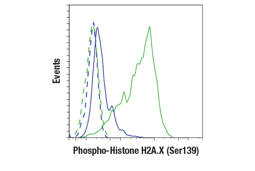 Flow Cytometry Image 1: Phospho-Histone H2A.X (Ser139) (20E3) Rabbit mAb (BSA and Azide Free)