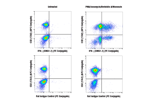 Flow Cytometry Image 1: IFN-γ (XMG1.2) Rat mAb (PE Conjugate)