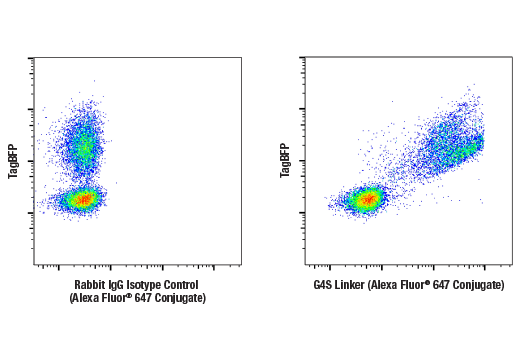 Flow Cytometry Image 1: G4S Linker (E7O2V) Rabbit mAb (Alexa Fluor® 647 Conjugate)