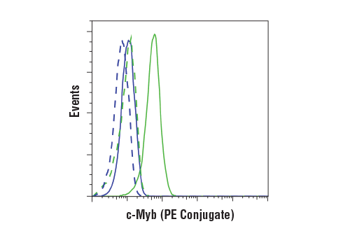 Flow Cytometry Image 1: c-Myb (D1B9E) Rabbit mAb (PE Conjugate)