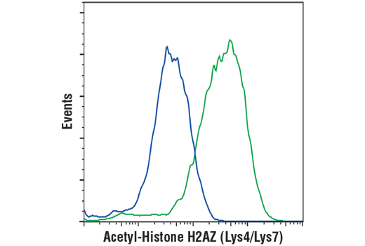 Flow Cytometry Image 1: Acetyl-Histone H2AZ (Lys4/Lys7) (D3V1I) Rabbit mAb