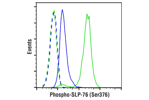 Flow Cytometry Image 4: Phospho-SLP-76 (Ser376) (E3G9U) XP® Rabbit mAb