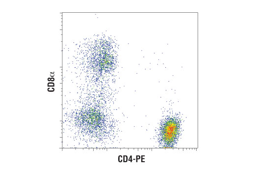 Flow Cytometry Image 1: CD8α (D8A8Y) Rabbit mAb (BSA and Azide Free)