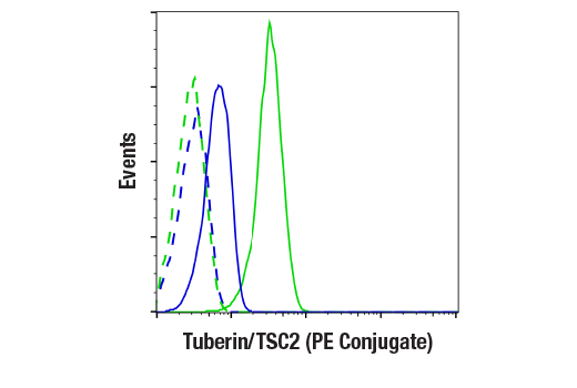 Flow Cytometry Image 1: Tuberin/TSC2 (D93F12) XP® Rabbit mAb (PE Conjugate)