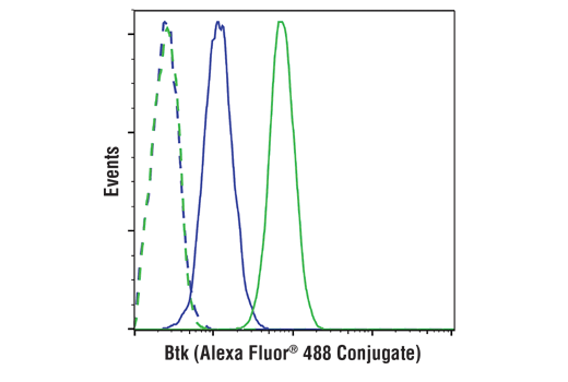 Flow Cytometry Image 1: Btk (D3H5) Rabbit mAb (Alexa Fluor® 488 Conjugate)