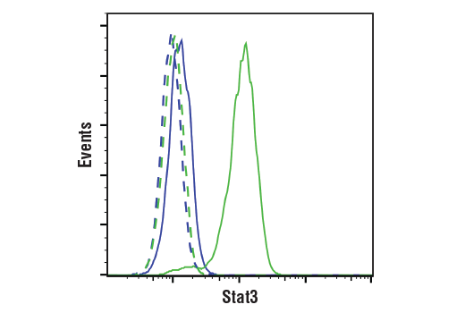 Flow Cytometry Image 1: Stat3 (124H6) Mouse mAb (BSA and Azide Free)