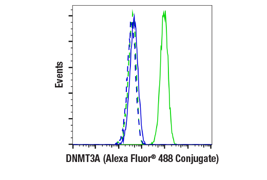 Flow Cytometry Image 1: DNMT3A (D2H4B) Rabbit mAb (Alexa Fluor® 488 Conjugate)