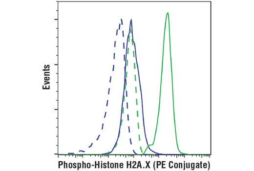 Flow Cytometry Image 1: Phospho-Histone H2A.X (Ser139) (D7T2V) Mouse mAb (PE Conjugate)