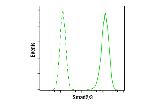 Flow Cytometry Image 1: Smad2/3 (D7G7) XP® Rabbit mAb
