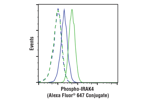Flow Cytometry Image 1: Phospho-IRAK4 (Thr345/Ser346) (D6D7) Rabbit mAb (Alexa Fluor® 647 Conjugate)