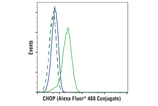 Flow Cytometry Image 1: CHOP (L63F7) Mouse mAb (Alexa Fluor® 488 Conjugate)